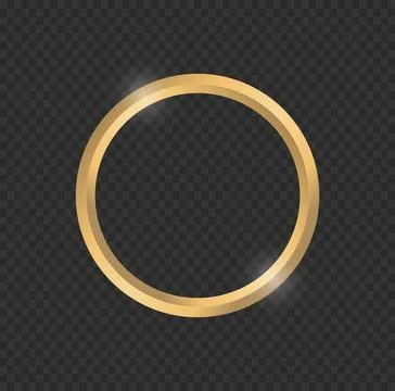 Luxury Gold Ring Sparkle Frame Stock Illustration