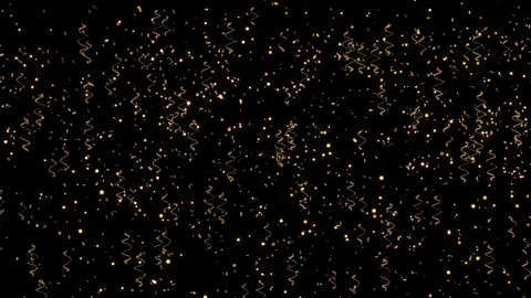 Luxury Gold Streamer Header Celebration Background Stock Footage 342629090