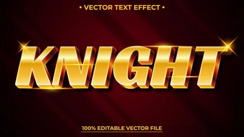 Luxury gold text style effect Gold editable text effect mockup template Stock Illustration