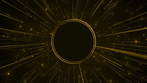 Luxury gold title border leather with golden frame Stock Footage 337756879