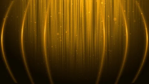 Luxury gold vertical curtain visual glowing arcs, rich particle dust, and warm e 動画素材 340525218