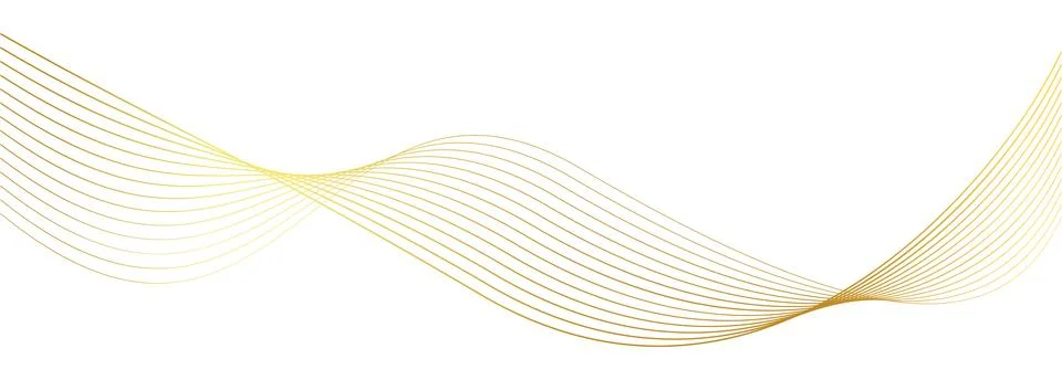Luxury gold wavy line pattern (guilloche curves), elegant lines golden wave.. 스톡 일러스트