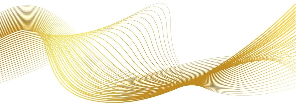 Luxury gold wavy line pattern (guilloche curves), elegant lines golden wave.. Stock Illustration