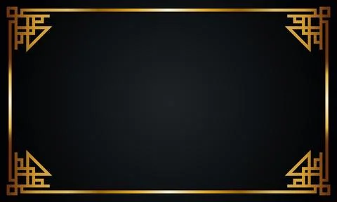 Luxury golden border background. Vector illustration. Stockillustratie
