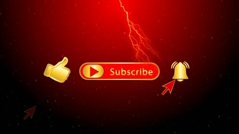 Luxury golden button subscribe icon on green screen background Stock Footage 221254686