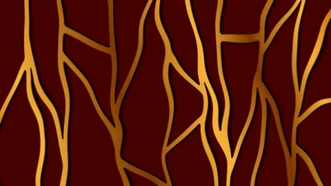 Luxury golden liquid grid pattern abstract tech motion background Stock Footage 148340255