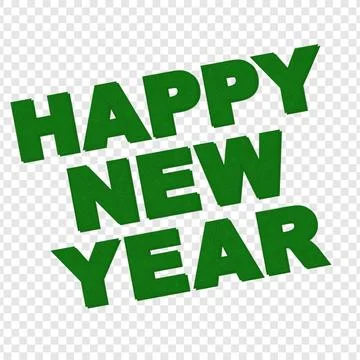Luxury Gradient Purple 3D Happy New Year 2026 PNG, glossy celebration greeting Illustrazione stock
