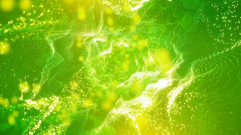 Luxury green particles 4K background Stock Footage 72613167
