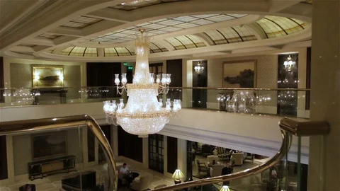 Luxury Hall Interior Stock Footage 106931282