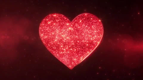 Luxury heart motion background, valentine’s day concept Stock Footage 303390572