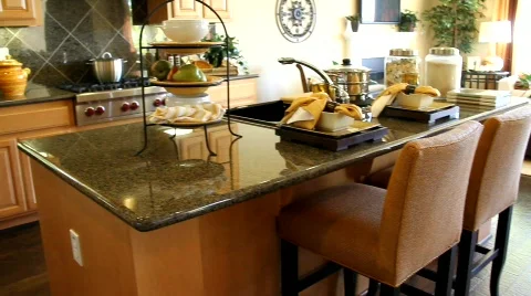 Luxury Home Kitchen Version 3 Stock Footage