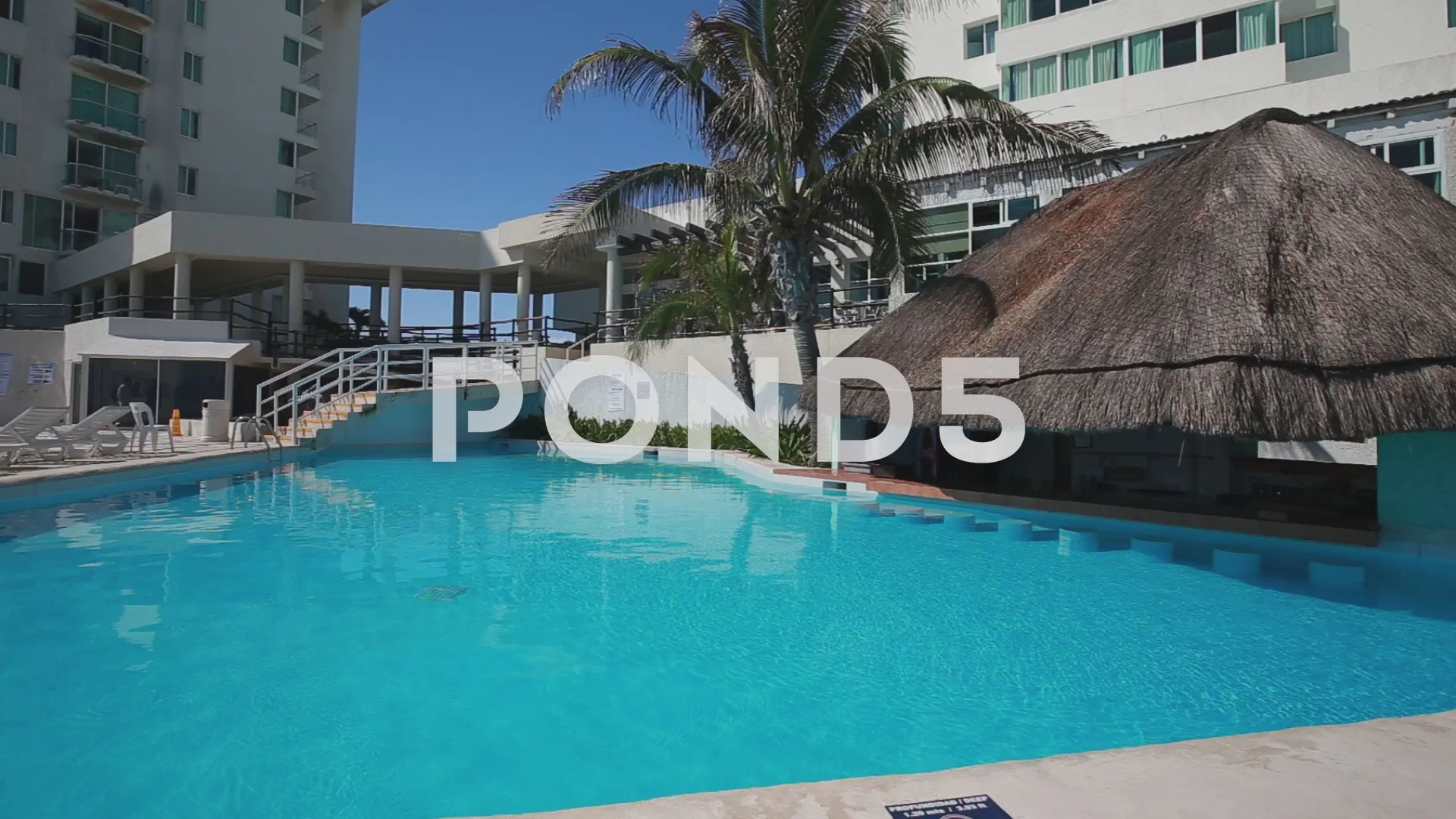 Luxury Hotel Bellevue Beach Paradise With A Swimming Pool And Open Luxury Hotel Bellevue Beach Paradise With A Swimming Pool And Open Bar Clip 59901552