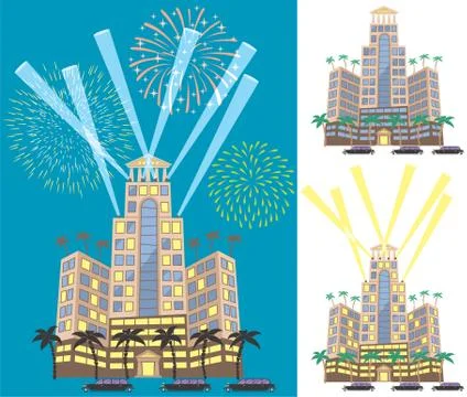 Luxury Hotel Stock Illustration