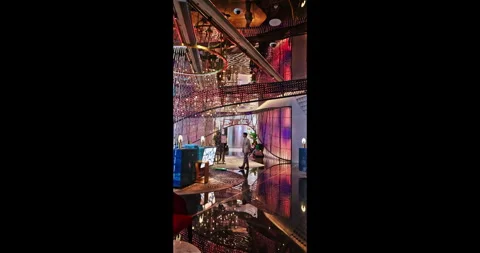Luxury Hotel Lobby Interior Design Stock Footage 345694839