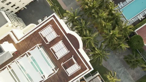 Luxury hotel view from the top Stock Footage 154142385
