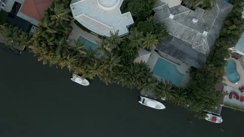 Luxury house cinematic footage from drone Stock Footage