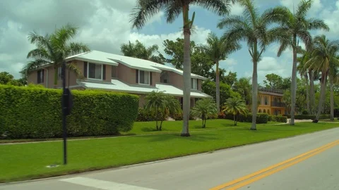 Luxury house Naples Florida USA Stock Footage