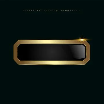 A Luxury infographic button vector, illustration, with luxury stoked in Vec.. Stock Illustration