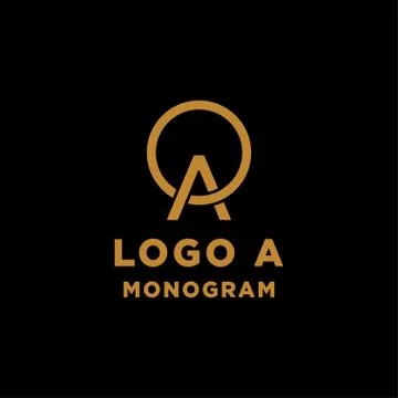 Luxury initial a logo design vector icon element isolated Stock Illustration