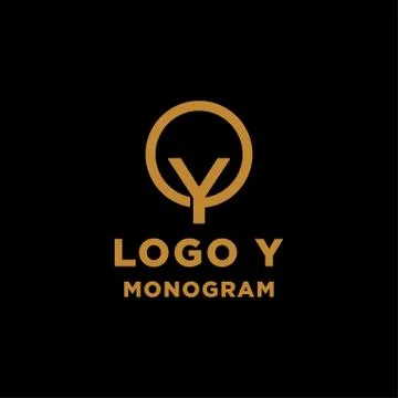 Luxury initial y logo design vector icon element isolated Stock Illustration