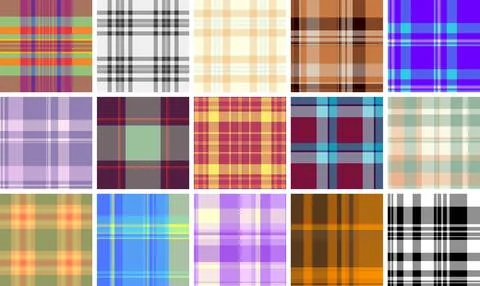 Luxury inspired plaid pattern for premium textiles. Sophisticated tartan rh.. Stock Illustration