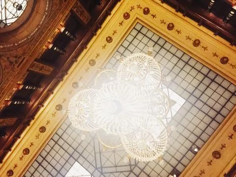 Luxury interior design of Hilton Opera hotel in Paris, France 스톡 사진