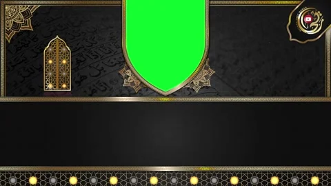 Luxury Islamic Animated Background | Gold Mandala Loop | 4K Green Screen Stock Footage 303659622