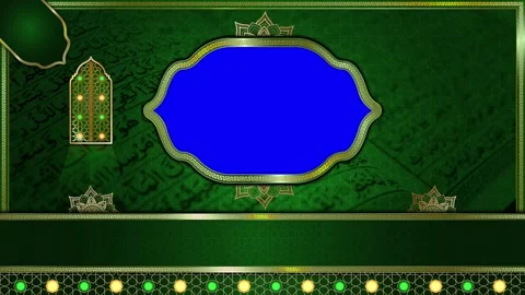 Luxury Islamic Animated Background | Gold Mandala Loop | 4K Green Screen Stock Footage 303661114
