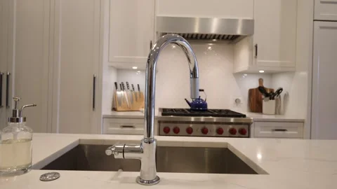 Luxury Kitchen Sink Stock-Footage 243684005