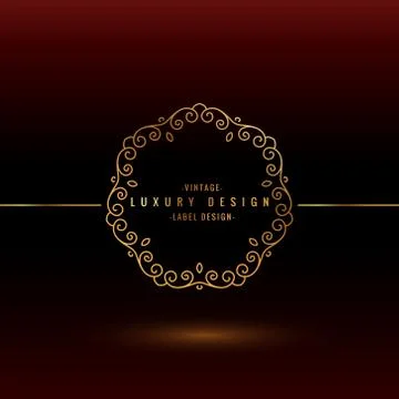 Luxury label design Stock Illustration
