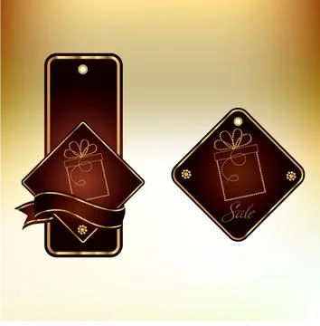 Luxury label Illustrazione stock