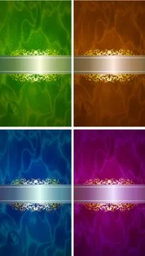 Luxury label set Stock Illustration