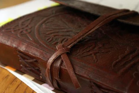 Luxury Leather Notebook Stock Photos