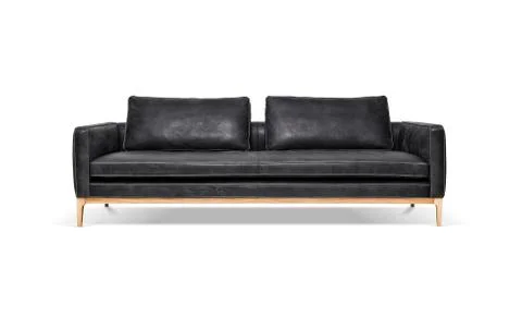 Luxury leather sofa Stock Photos