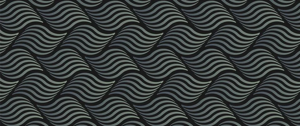 Luxury leaves vector pattern design. Art deco background. Abstract geometric Stock Illustration