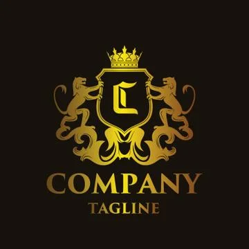 Luxury Letter 'C' Logo 스톡 일러스트