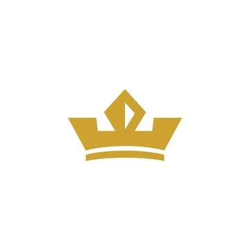 Luxury logo. Crest logo element, Crown, Wing, Emblem, Heraldic Monogram Stock Illustration