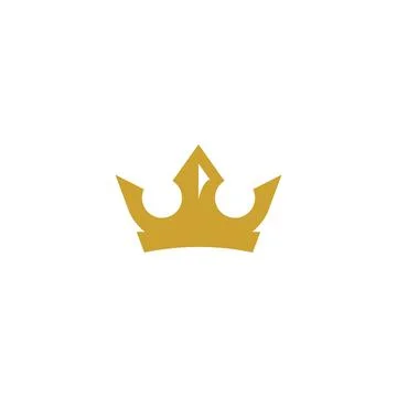 Luxury logo. Crest logo element, Crown, Wing, Emblem, Heraldic Monogram Stock Illustration