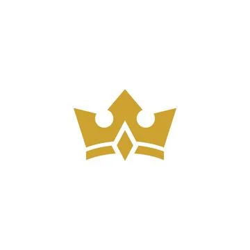 Luxury logo. Crest logo element, Crown, Wing, Emblem, Heraldic Monogram Stock Illustration