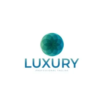 Luxury logo design Stock Illustration