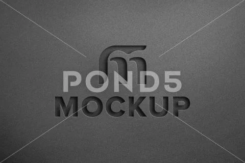 Luxury Logo Mockup on Debossed Effect PSD Template