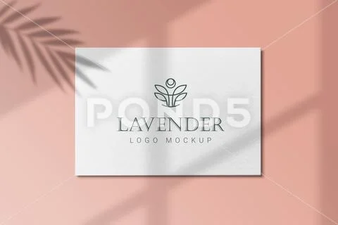 Luxury logo mockup with realistic shadows PSD Template