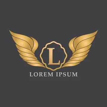 Luxury logo vector design template Stock Illustration