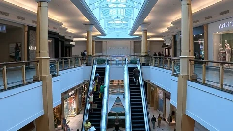 Luxury Mall Escalators Time-lapse Troy, Michigan 動画素材 156267335