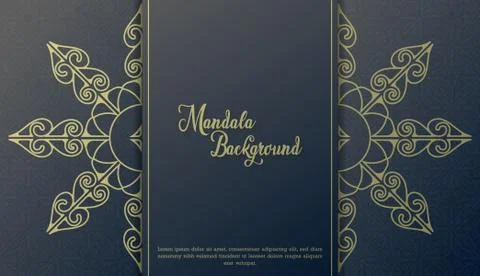 Luxury mandala background concept Stock Illustration