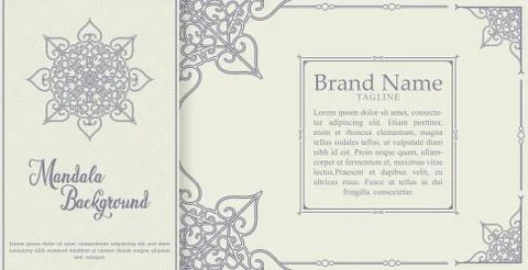 Luxury mandala background concept Stock Illustration