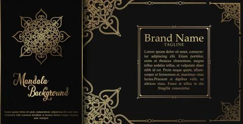 Luxury mandala background concept Illustrazione stock
