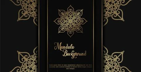 Luxury mandala background concept Stock Illustration