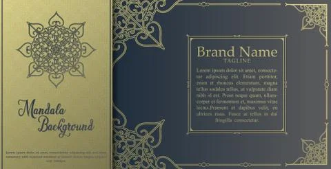 Luxury mandala background concept Stock Illustration