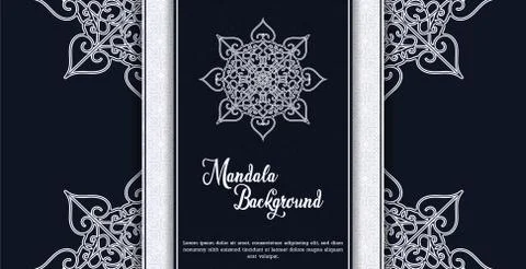 Luxury mandala background concept Stock Illustration